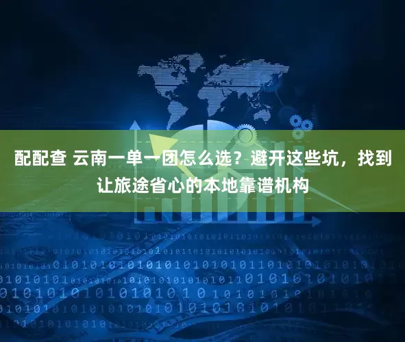 配配查 云南一单一团怎么选？避开这些坑，找到让旅途省心的本地靠谱机构